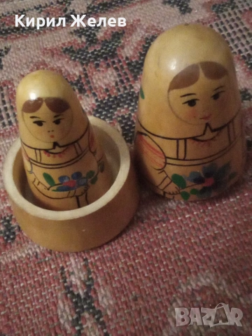 Стара матрьошка 51771, снимка 2 - Антикварни и старинни предмети - 53420585