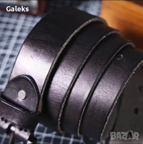Луксозен, Мъжки, Спортен кожен колан S.WORKER* с кутия /Върхова телешка кожа!, снимка 8 - Колани - 50561964