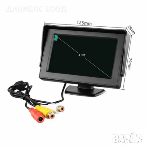 TFT LCD 4.3 монитор за връзка с камера за задно виждане., снимка 5 - Аксесоари и консумативи - 47210452