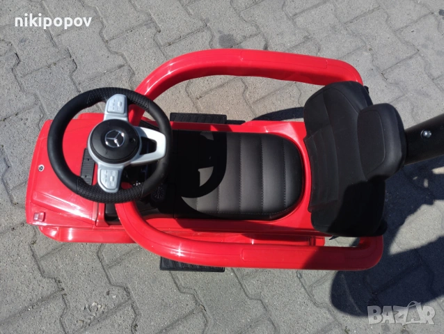 MERCEDES Кола за яздене с дръжка Mercedes-benz G350d червен, снимка 6 - Други - 53849733