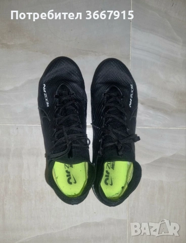 Nike Mercurial Superfly 9 Elite (Черно & зелено) размер 39, снимка 3 - Маратонки - 54011145