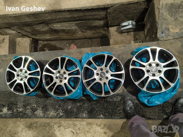 Алуминиеви Немски Джанти 5/100/15, снимка 4 - Гуми и джанти - 53611417