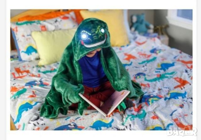 Детско Одеяло със Светещи очи , Динозавър/Еднорог, снимка 8 - Спално бельо и завивки - 46123861