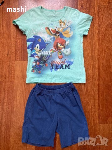 Sonic/ Соник сет- часовник, екипче, пижама, блузка, снимка 5 - Детски Блузи и туники - 46465693