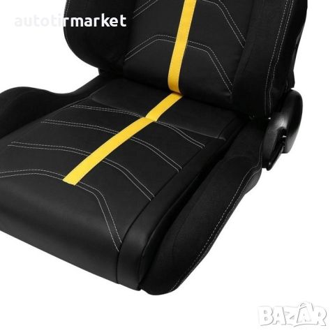 Спортни седалки тип рекаро – жълти, снимка 2 - Аксесоари и консумативи - 45887229