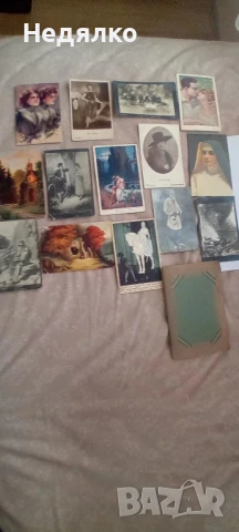 14 стари пощенски картички,1904-24г и албум