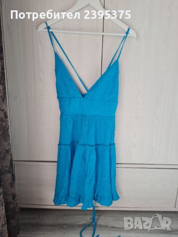 Синя рокля, снимка 1 - Рокли - 46005448