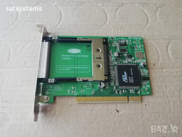 Belkin F5D6000 Wireless Desktop PCI Network Adapter Card, снимка 5 - Мрежови адаптери - 47124142