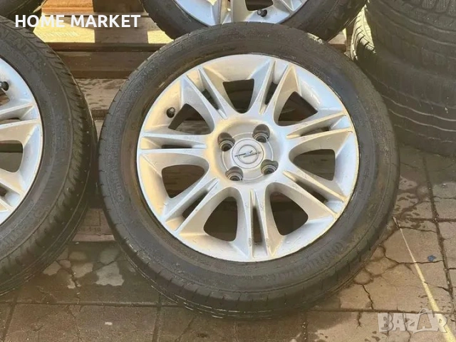 4х100 Джанти 16 Цола Опела Корса Адам 4x100 Opel Corsa Adam Оригинални ЕТ 40 J 6 ЦО 56.6 195 55 16 Л, снимка 3 - Гуми и джанти - 53285799