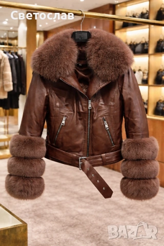 Дамски якета от естесгвена кожа , снимка 18 - Якета - 53526903
