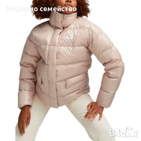 Дамско яке puma style down shiny puffer jacket pink, снимка 1 - Якета - 46763685