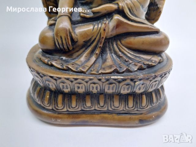 Стара, много детайлно изработена фигура на Буда, снимка 8 - Колекции - 45744123