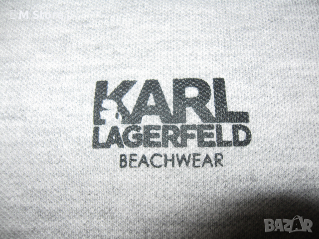 Karl Lagerfeld beachwear мъжка блуза с яка и къс ръкав, снимка 3 - Блузи - 44940828