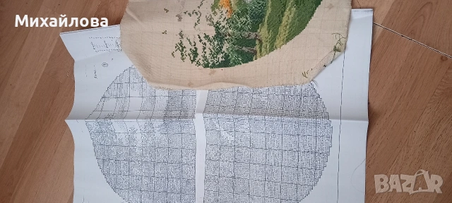 Гоблен за довършване "Лято" от сезоните на Вилер , снимка 3 - Гоблени - 53199290