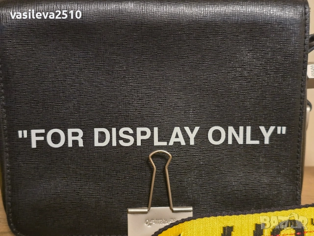 Off-White оригинална дамска лимитирана чанта от естествена кожа , снимка 6 - Чанти - 53892808