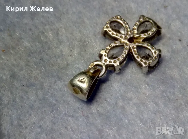 КРАСИВ СКЪПОЦЕНЕН СРЕБЪРЕН ПЕНДАНТ СРЕБРО 925 с БЛЕСТЯЩ ЮВЕЛИРНО ФАСЕТИРАН ФИАНИТ 50172, снимка 3 - Колиета, медальони, синджири - 50056798