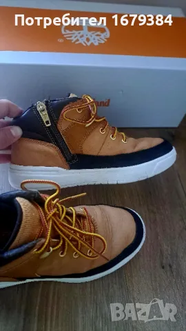 Зимни кожени боти Timberland, снимка 2 - Детски боти и ботуши - 50403252