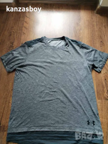 Under Armour The Layered Short Sleeve - страхотна мъжка тениска Л, снимка 5 - Тениски - 49862761