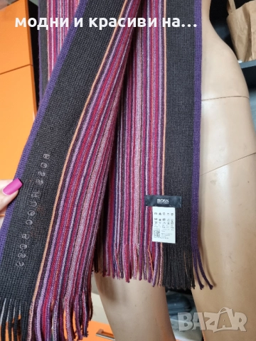 Шал Hugo Boss(вълна), снимка 3 - Шалове - 52430306