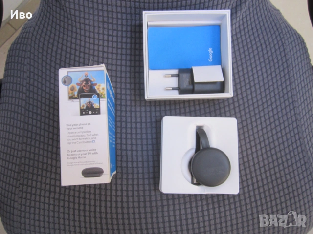 Google Chromecast NC2-6A5 3rd generation, снимка 7 - Плейъри, домашно кино, прожектори - 53573227