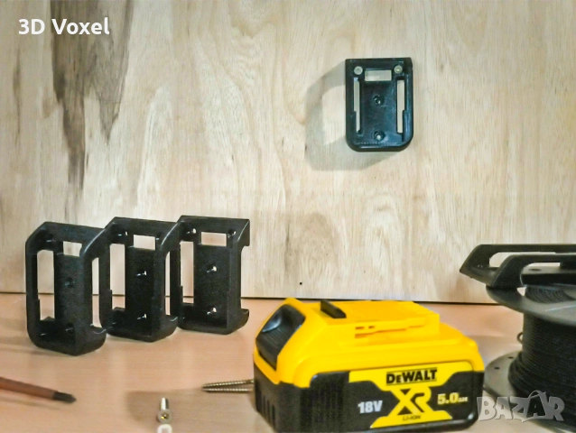 Стойка за батерия DeWALT/ Държач за батерия с едно гнездо, снимка 2 - Винтоверти - 51636558