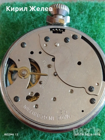 Джобен часовник INGERSOLL LONDON TRIUMPH рядък за КОЛЕКЦИЯ 54343, снимка 6 - Антикварни и старинни предмети - 54076139