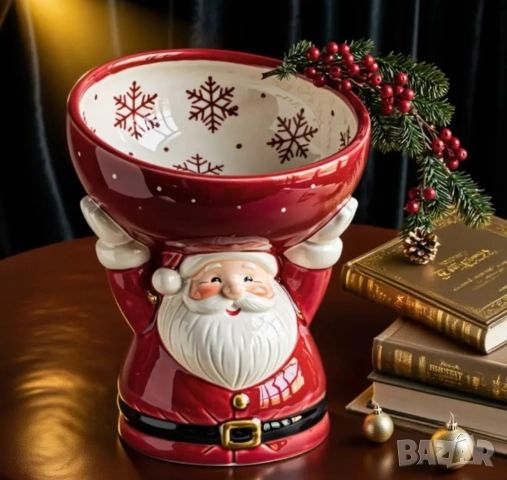 Молд кашпа дядо Коледа с купа, снимка 10 - Форми - 51742447