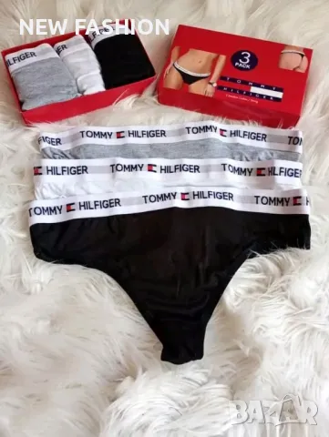 Дамски Памучни Прашки -3 бр в Кутия 👙 TOMMY HILFIGER , снимка 2 - Бельо - 48286548