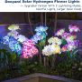 DooYard 3 бр. соларни цветни светлини с цветя хортензия за декорация на градина, снимка 4
