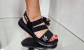 Дамски сандали Adidas Реплика ААА+ черно, снимка 6