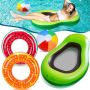 Нов Летен Комплект за Плаж басейн Авокадо Плувен Пояс + 2 Ринга