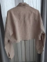 Късо дамско яке в бежово (велурен тип) – с лек дефект, снимка 4