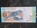 Банкнота - Венецуела - 2 боливара UNC | 2012г., снимка 2