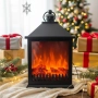 LED Декоративен фенер-камина – Реалистичен пламък за Коледа и зимен уют, снимка 1