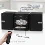 Домашна стерео система със CD плейър, FM радио, Bluetooth, AUX вход, USB вход, жак за слушалки, вклю, снимка 6