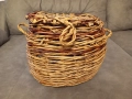 Нова ръчно плетена кошница от ракита, снимка 1