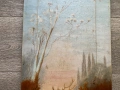 Голяма стара картина масло на платно, снимка 3