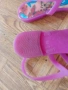 Розови гумени сандалки със стелка на пеперудки, снимка 3