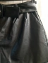 Къс кожен панталон с колан, снимка 4
