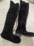 Високи ботуши от велур, снимка 2