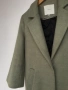 Вълнено палто цвят светла мента със сиви отенъци, М, снимка 2