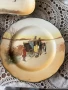 Royal Doulton, по-специално чинии и квадратна купа със сцени с конски карети. , снимка 4