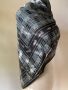 Черен, копринен шал/ копринена кърпа за глава, снимка 2