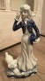 Порцеланова дама с кученце., снимка 1