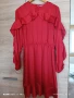 Gina Tricot червена рокля за повод М размер , снимка 5