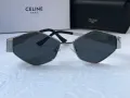 Celine 2024 дамски слънчеви очила ромб два цвята сребърни златни, снимка 9