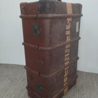 Английски винтидж пътнически сандък, снимка 1 - Антикварни и старинни предмети - 45687543