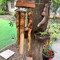 Вятърен звънец от дърво Кокос , снимка 2 - Градински мебели, декорация  - 29618289