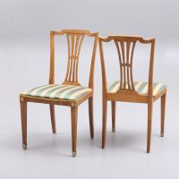 Винтидж Gustavian стил маса и 4 стола, снимка 8 - Антикварни и старинни предмети - 45462356