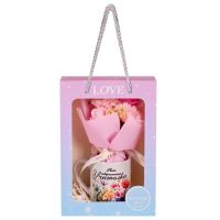 Подаръчен комплект "Най-невероятната учителка" букет от вечни цветя и чаша, снимка 1 - Декорация за дома - 45189370